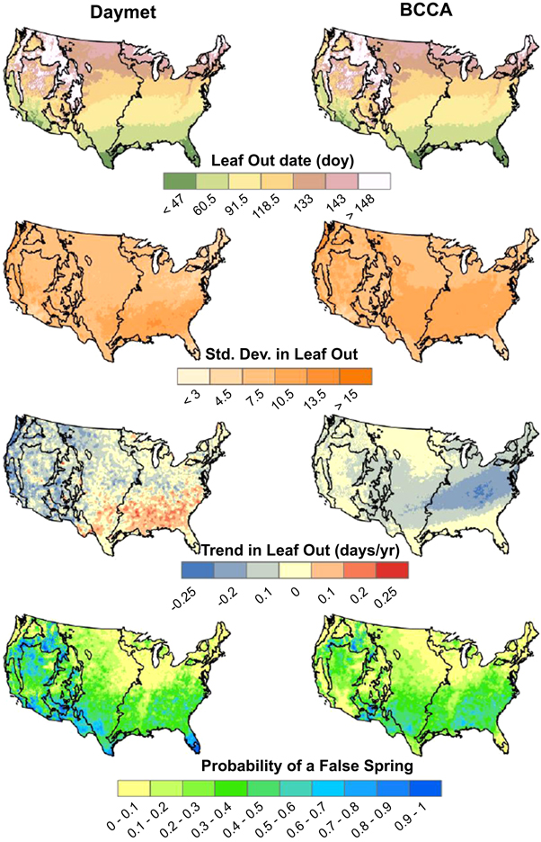 Spring plant phenology and false springs in the conterminous US during ...