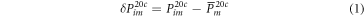 Equation (1)