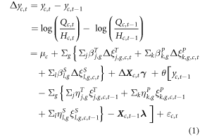 Equation (1)