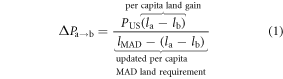 Equation (1)