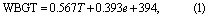 Equation (1)