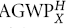 ${\rm AGWP}_X^H$