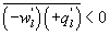 $\overline {\left( { - w_l^\prime } \right)\left( { + q_l^\prime } \right)} > 0$