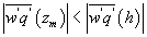 $\overline {w^\prime q^\prime } \left( {z_m } \right)\left| { < \overline {w^\prime q^\prime } \left( h \right)} \right|$