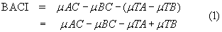 Equation (1)