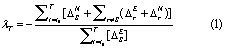 Equation (1)