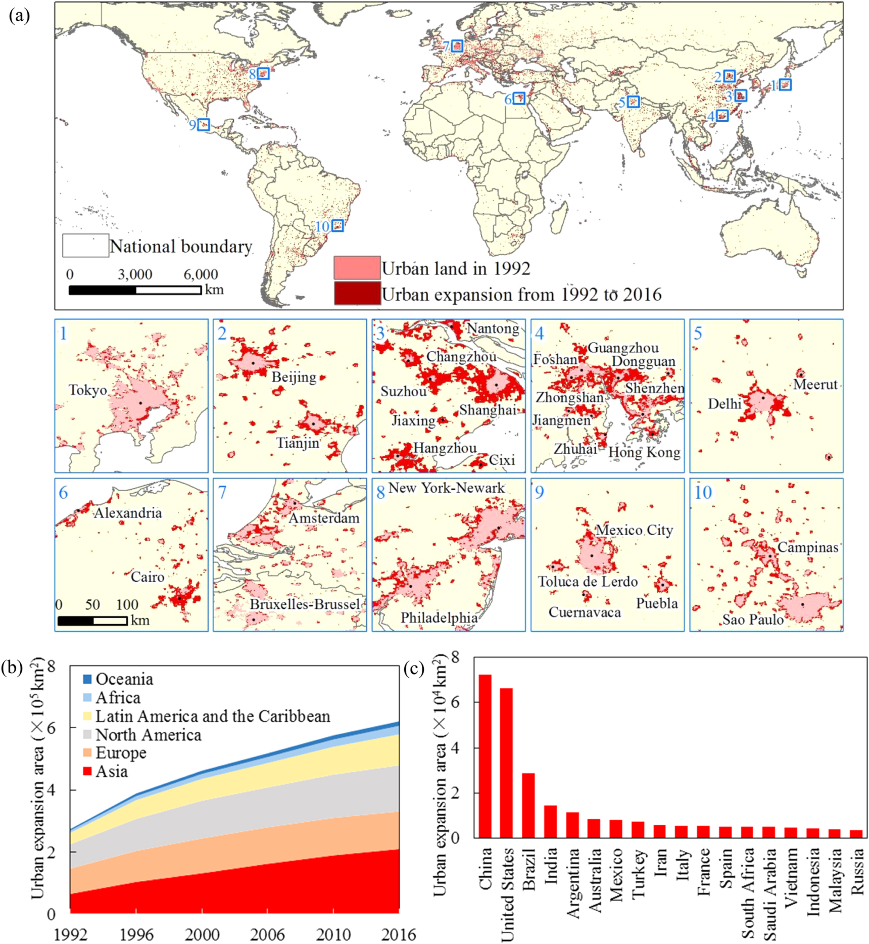 Detecting global urban expansion over the last three decades using a ...