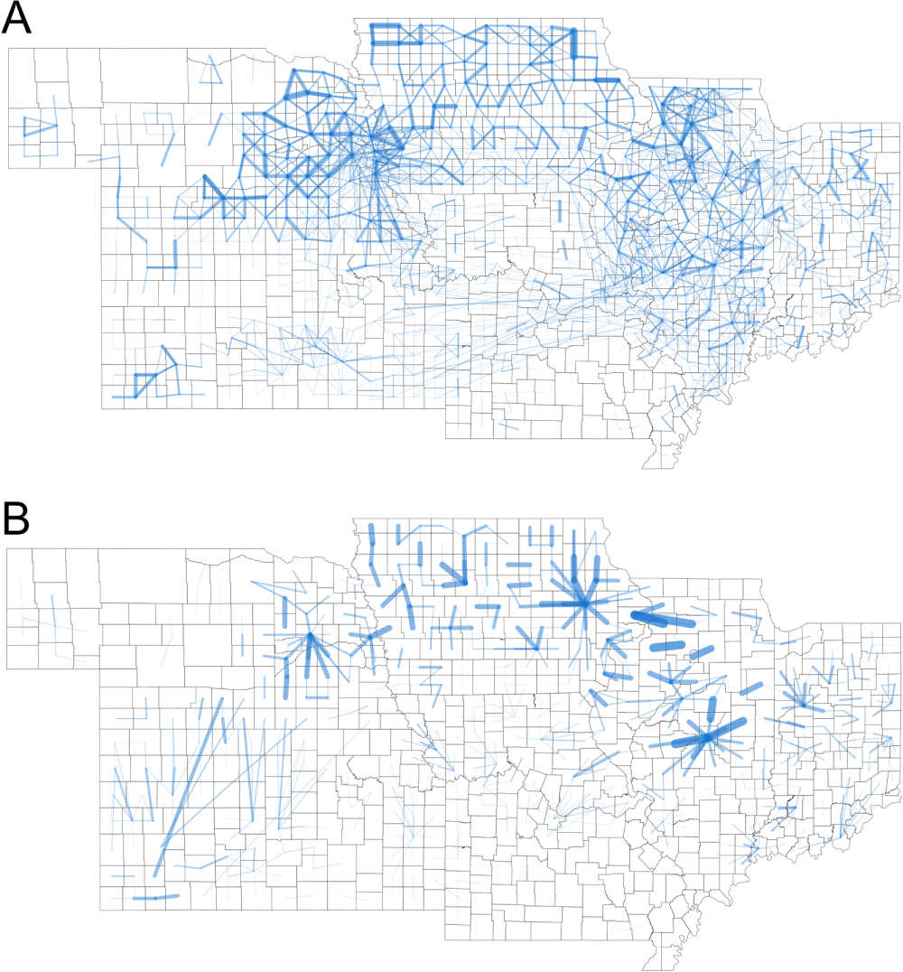 Food flows between counties in the United States - IOPscience