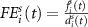 $FE_i^s\left( t \right) = \frac{{f_i^s\left( t \right)}}{{d_i^s\left( t \right)}}$