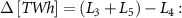 $\Delta \left[ TWh \right] = \left( L_{3} + L_{5} \right) - L_{4} :$
