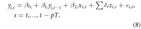 Equation (8)