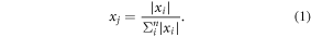 Equation (1)