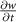$\frac{{\partial w}}{{\partial t}}$
