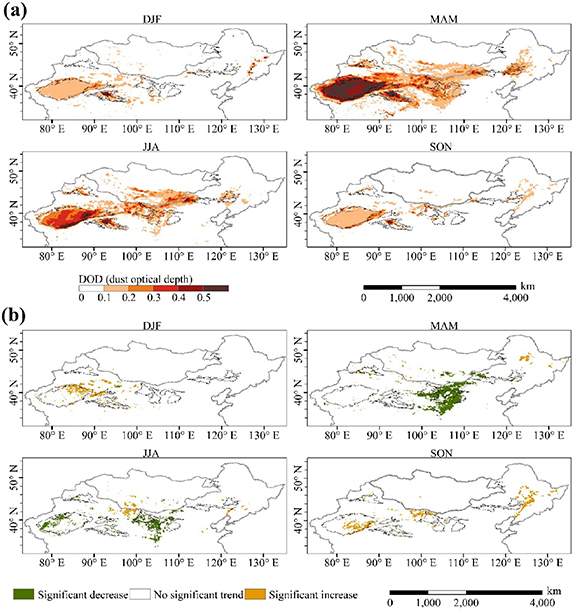 Weakened dust activity over China and Mongolia from 2001 to 2020 ...