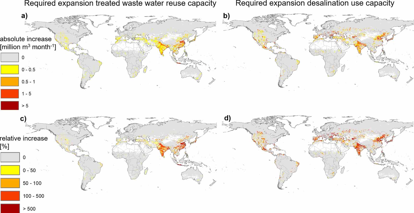 Global water scarcity including surface water quality and expansions of ...