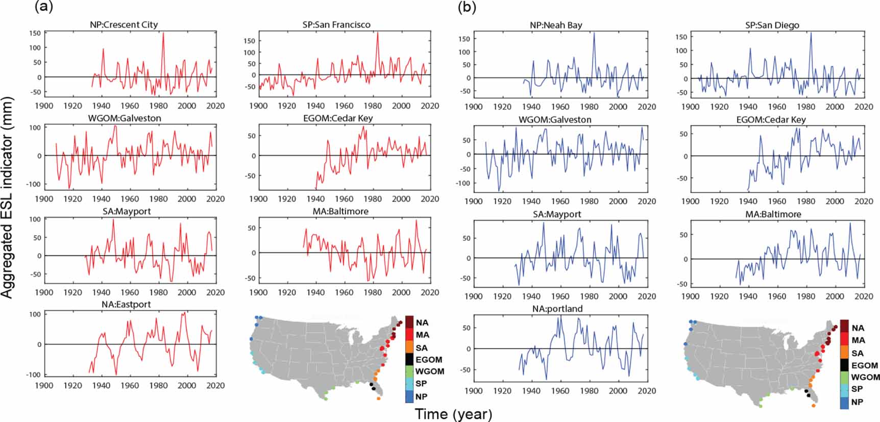 Extreme sea level variability dominates coastal flood risk changes at ...