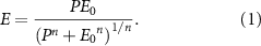 Equation (1)