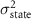 $\sigma _{{\text{state}}}^2$
