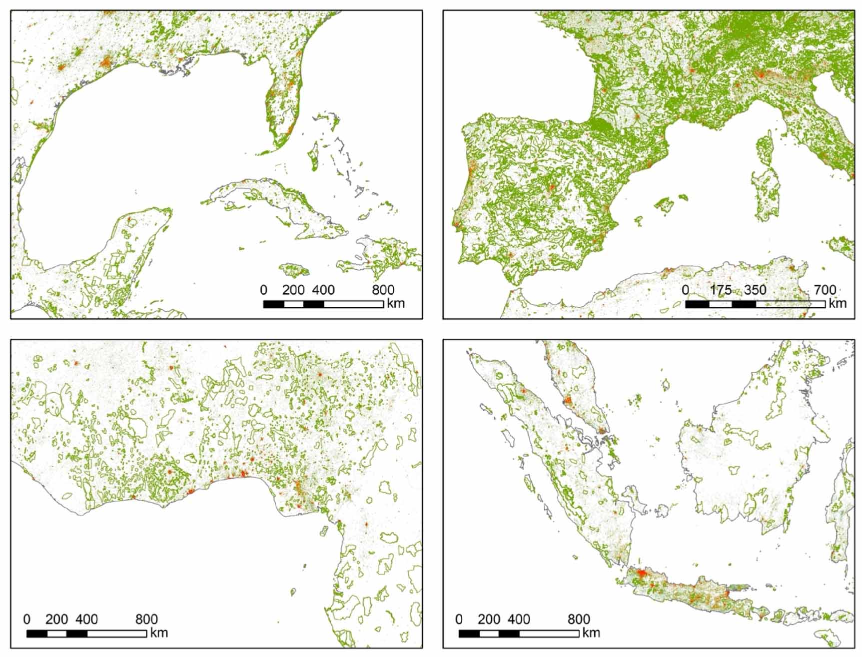 Global patterns and potential drivers of human settlements within ...