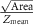 $\frac{{\sqrt {{\text{Area}}} }}{{{Z_{{\text{mean}}}}}}$