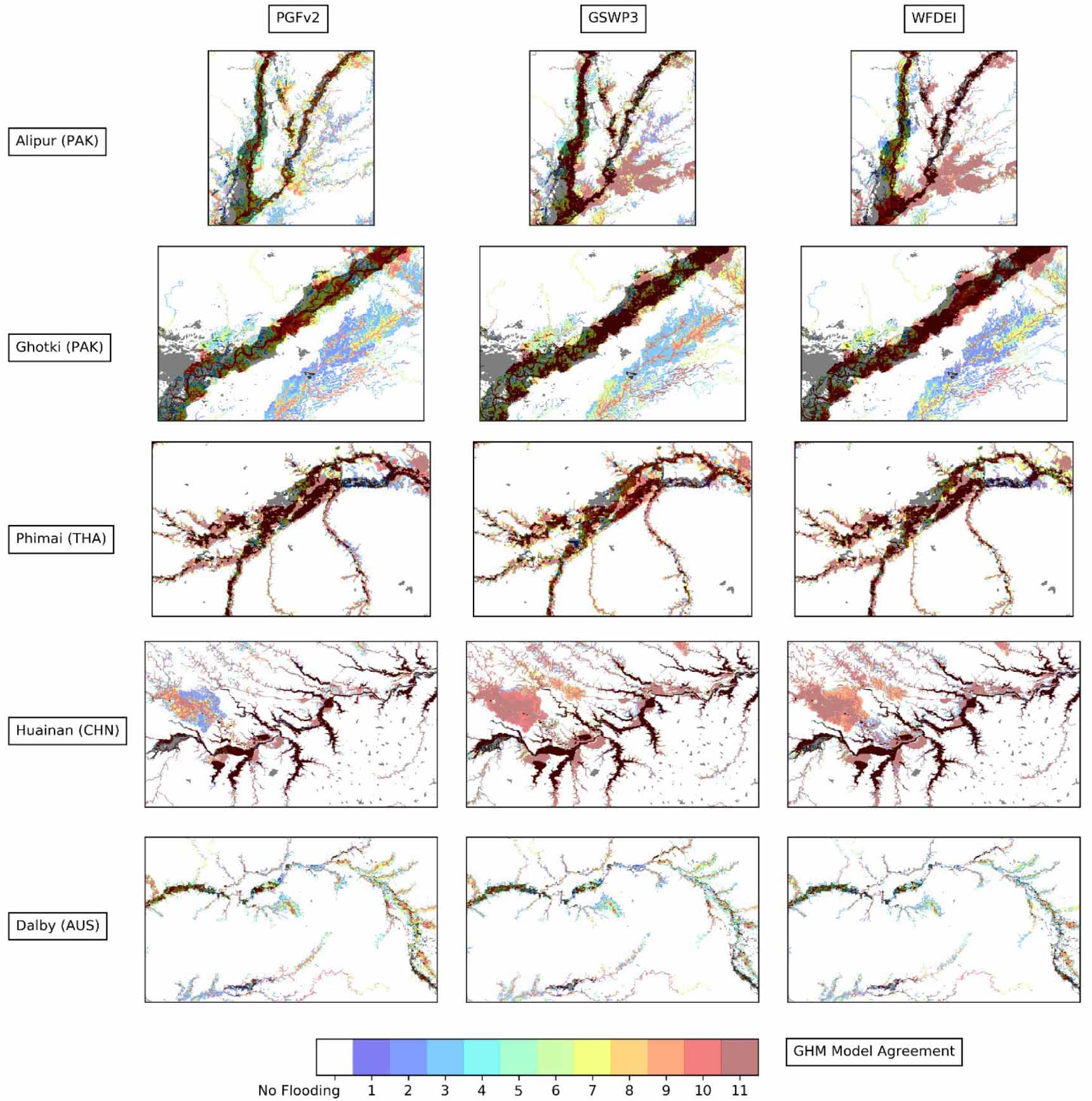 Evaluation of river flood extent simulated with multiple global ...