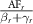 $\frac{\textrm{AF}_r}{\beta_r + \gamma_r}$