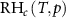 ${\text{R}}{{\text{H}}_c}\left( {T,p} \right)$