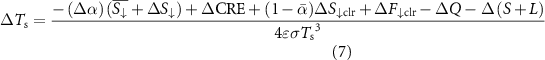 Equation (7)