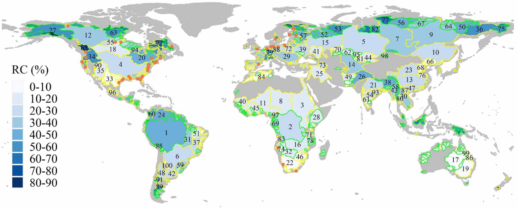 Annual runoff coefficient variation in a changing environment: a global ...