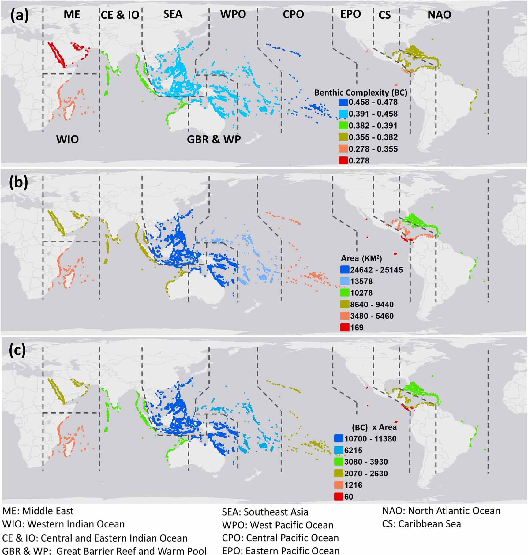 Global analysis of benthic complexity in shallow coral reefs - IOPscience