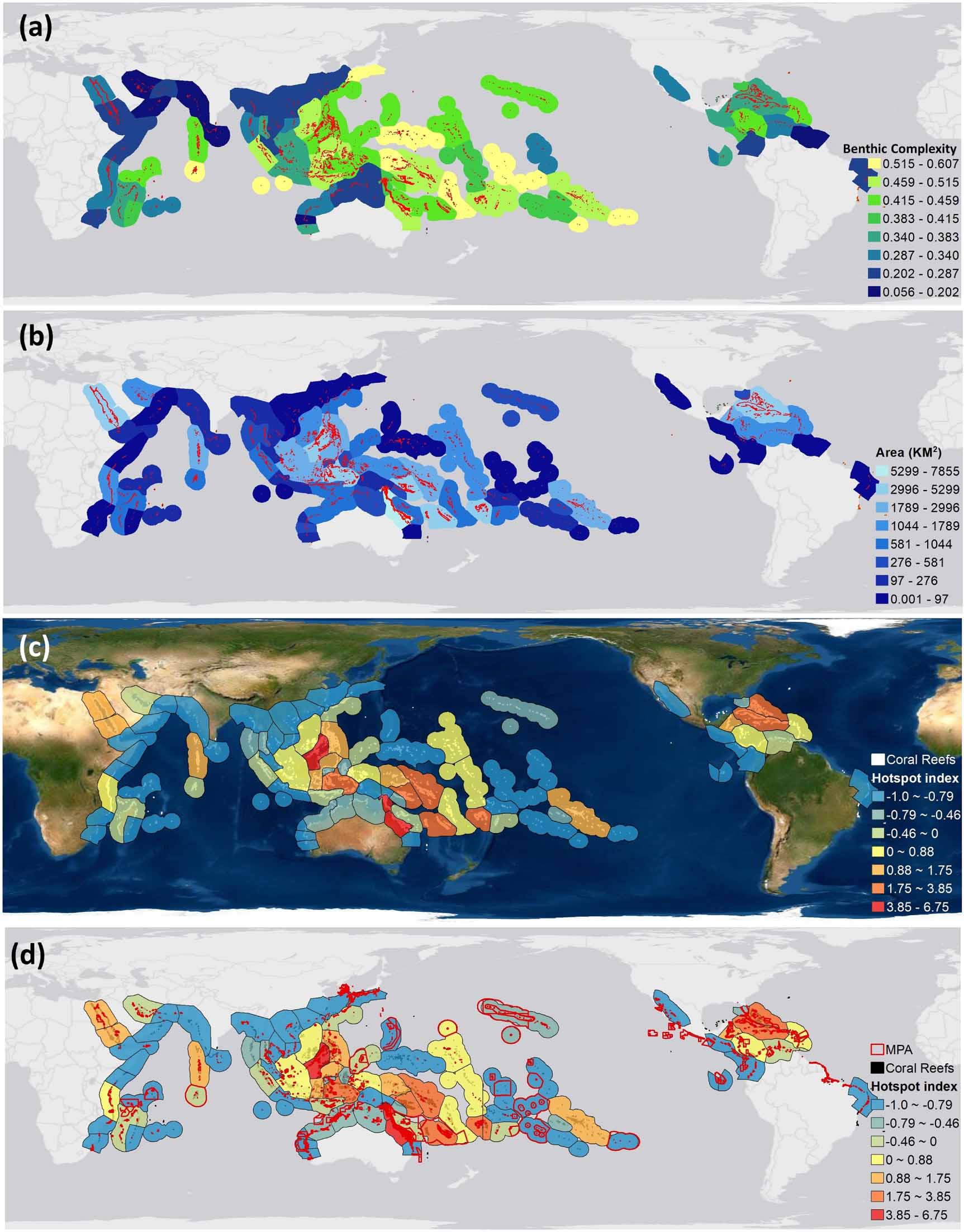 Global analysis of benthic complexity in shallow coral reefs - IOPscience
