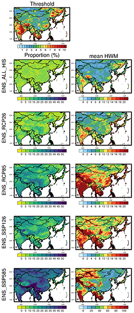 Future changes in extreme heatwaves in terms of intensity and duration ...