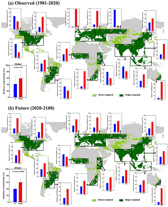 Increasing risk of simultaneous occurrence of flash drought in major ...