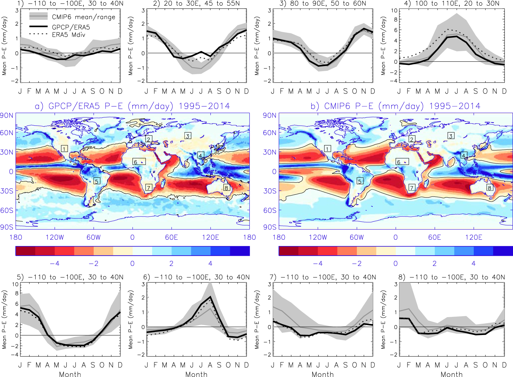Amplified seasonal range in precipitation minus evaporation IOPscience