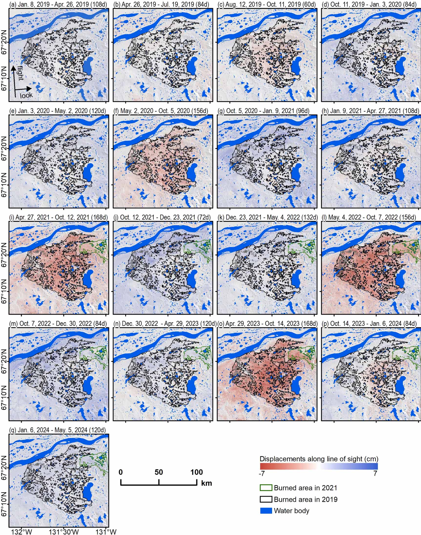 No deceleration signs in the permafrost ground subsidence four years ...