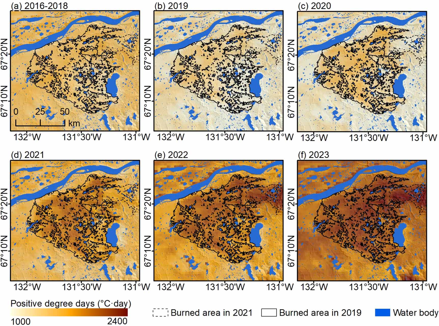 No deceleration signs in the permafrost ground subsidence four years ...