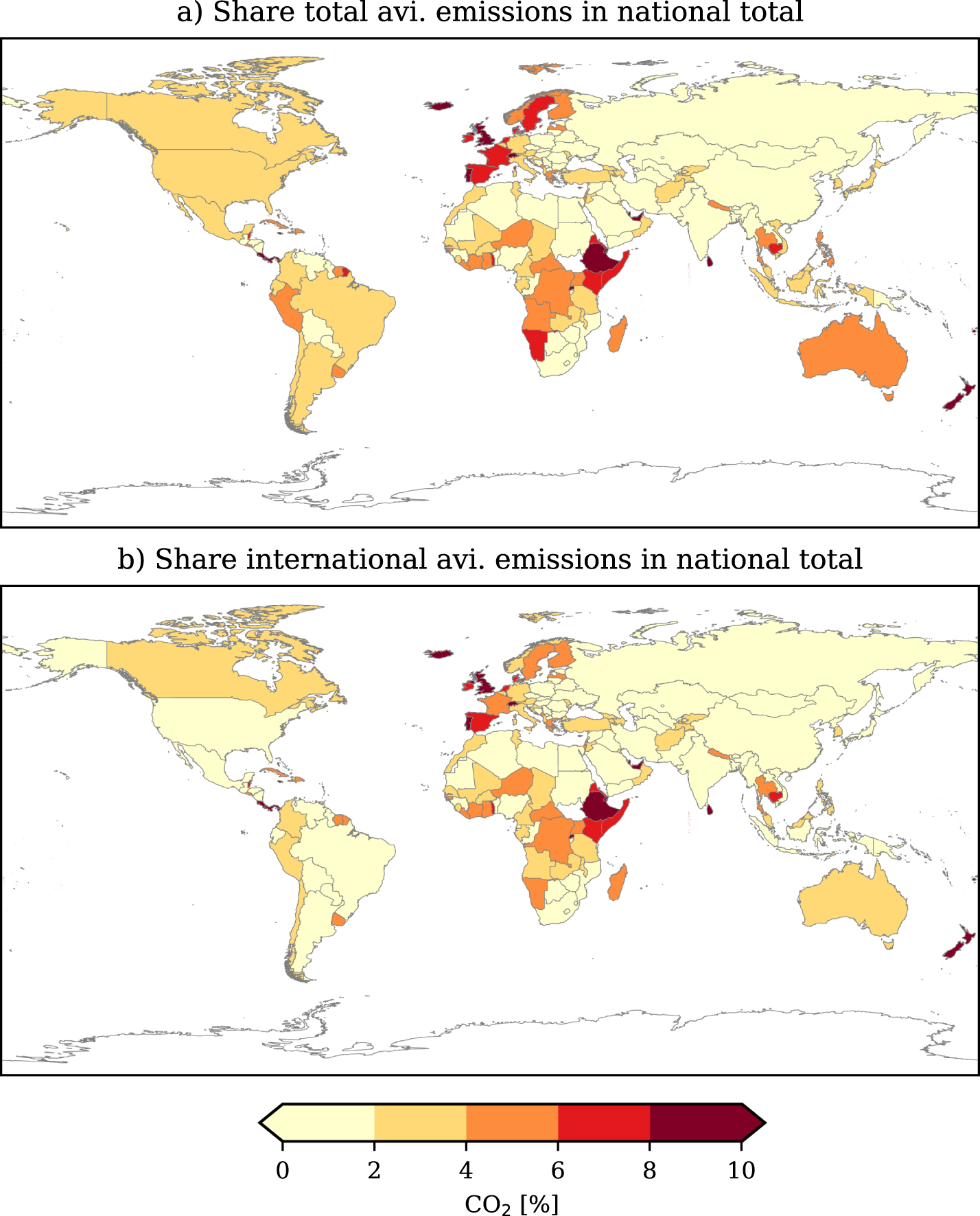 Domestic and international aviation emission inventories for the UNFCCC ...