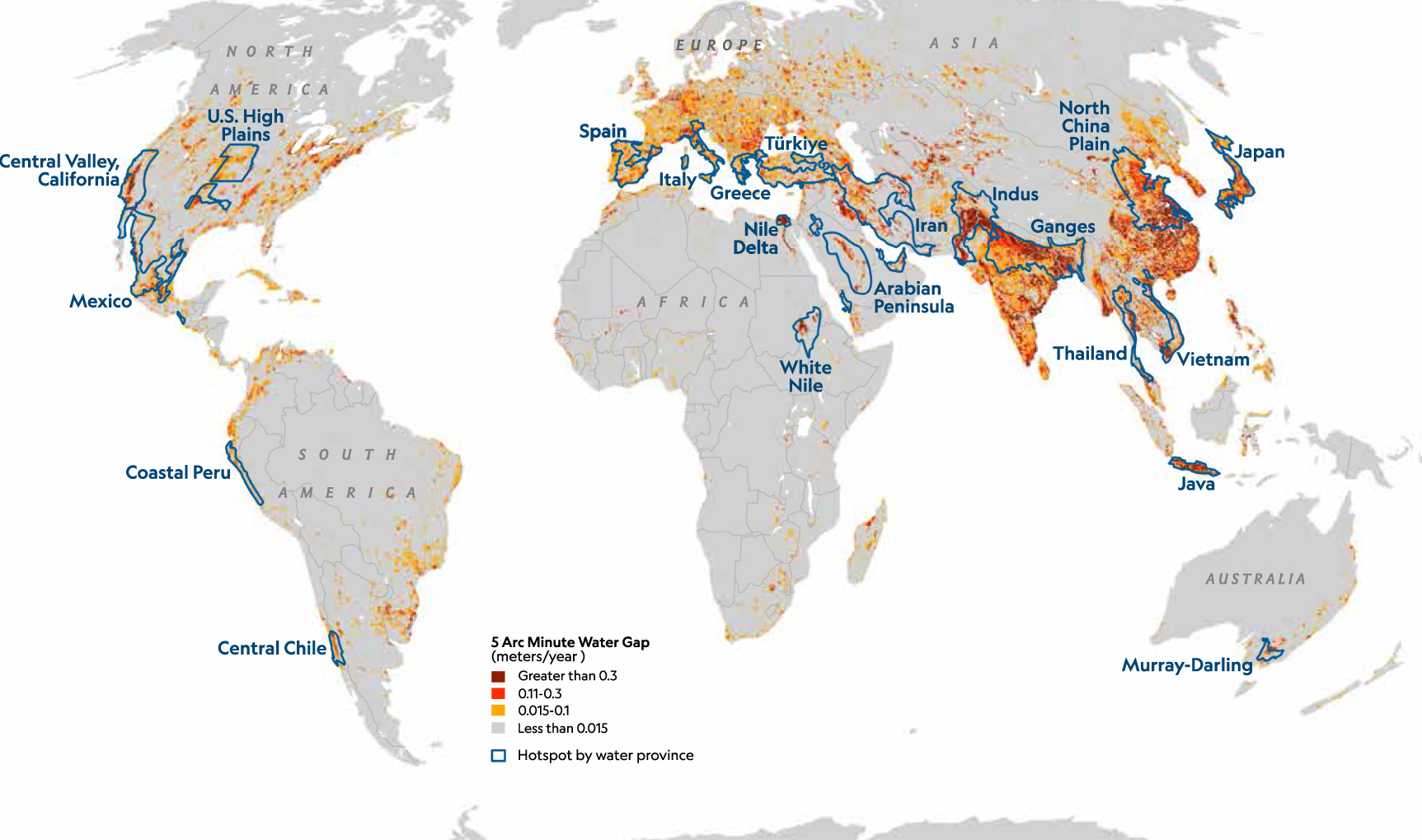 Water Map Key drivers and pressures of global water scarcity hotspots - IOPscience