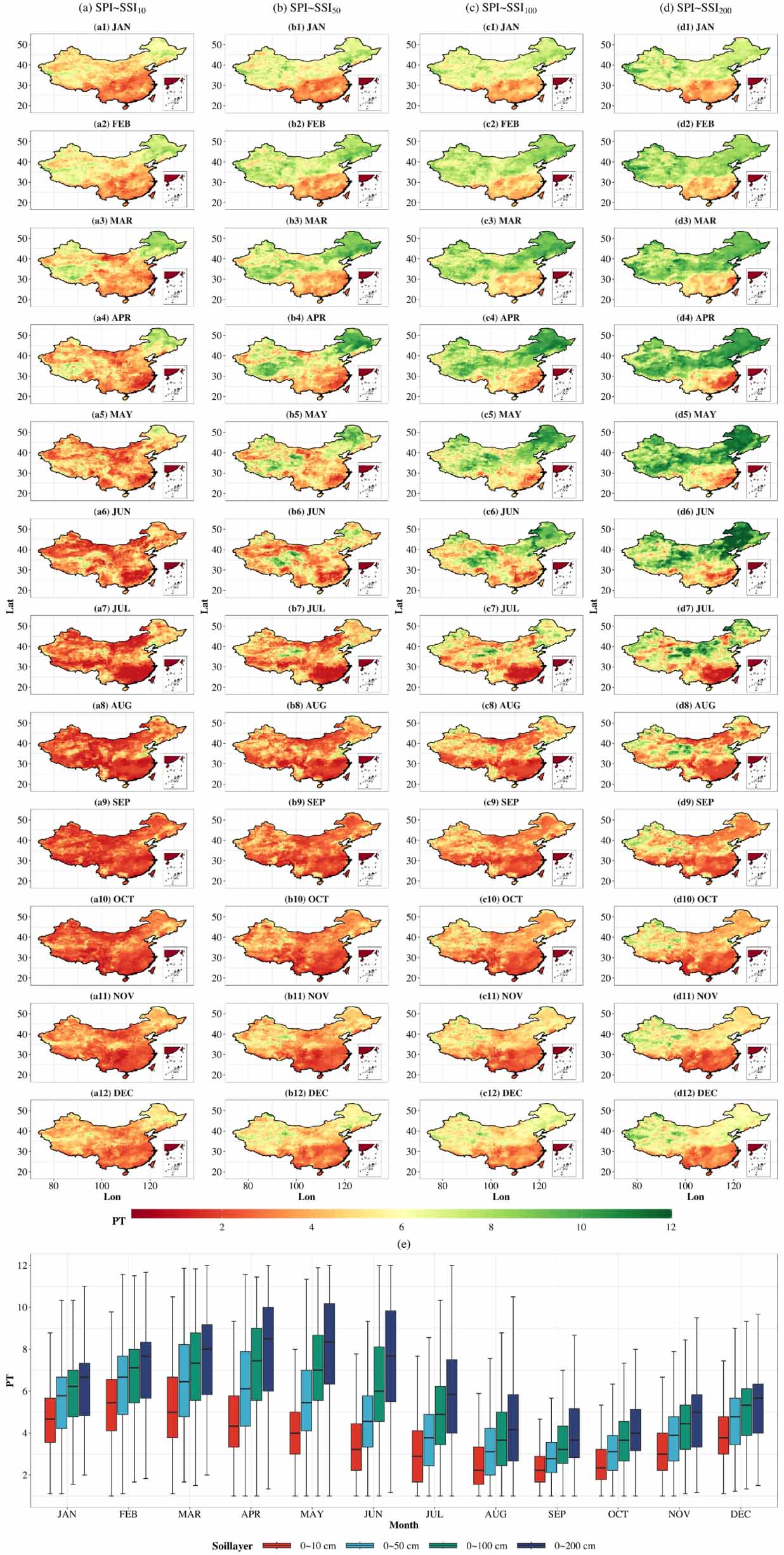 Precipitation exacerbates spatial heterogeneity in the propagation time ...