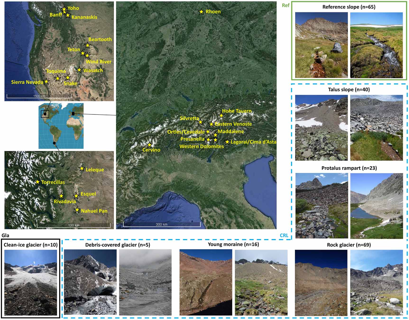 Global evidence that cold rocky landforms support icy springs in ...