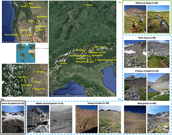 Global evidence that cold rocky landforms support icy springs in ...
