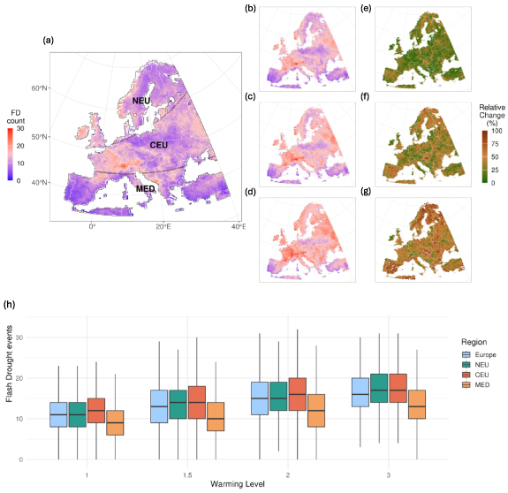 Increasing spatial extent and frequency of flash drought in Europe with ...