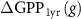 $\Delta {\text{GP}}{{\text{P}}_{1{\text{yr}}}}\left( g \right)$