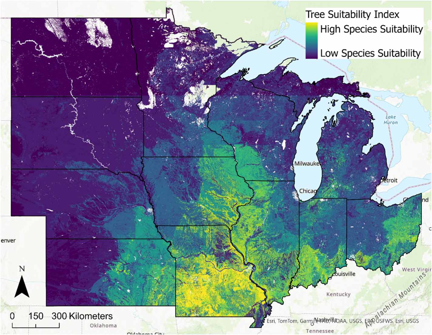 Mapping the social-ecological suitability of agroforestry in the US
