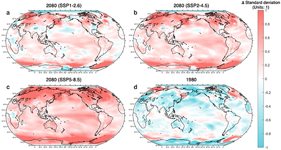 Reduced spread of simulated global warming patterns among CMIP6 models ...