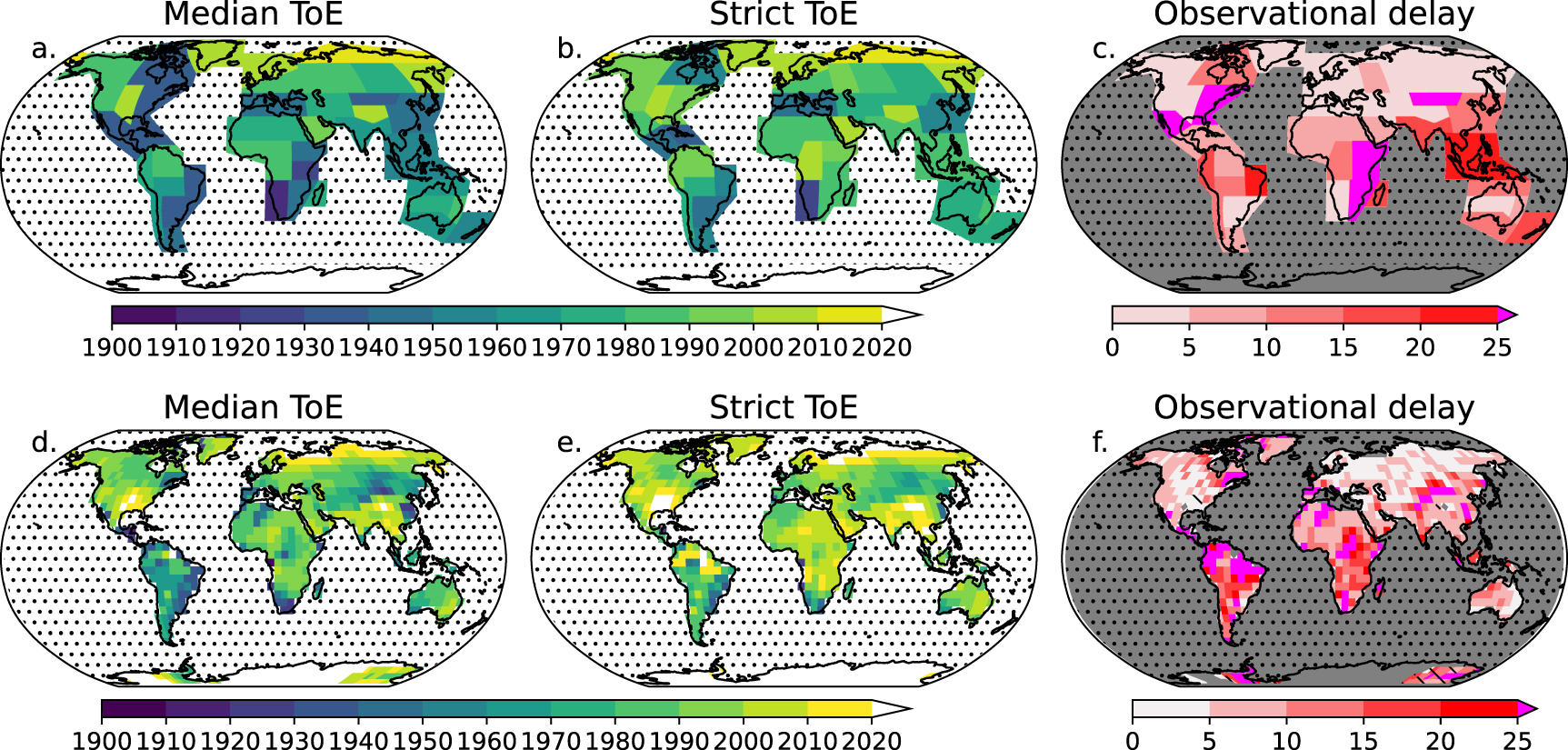 Early and widespread emergence of regional warming is robust to ...