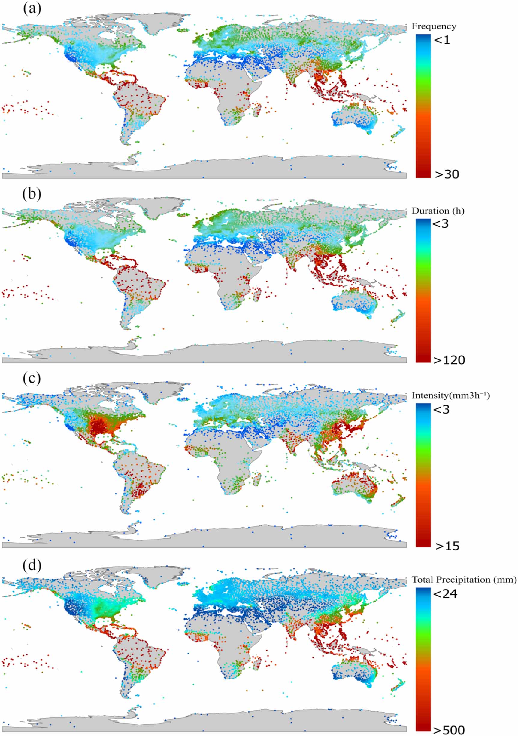 Global space-time patterns of sub-daily extreme precipitation and its ...