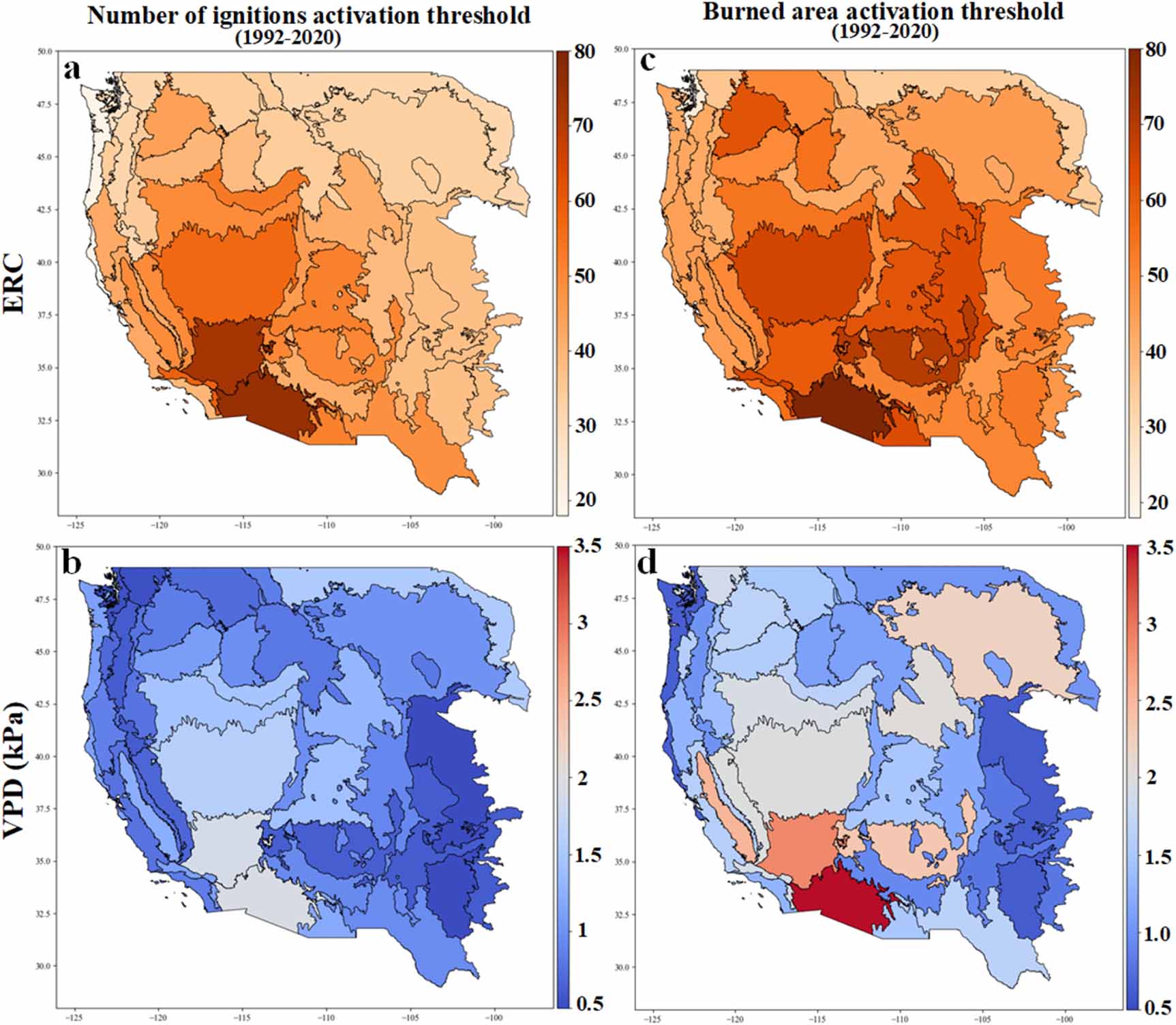 Spatial and temporal changes in wildfires and their attributes across ...