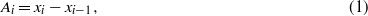 Equation (1)