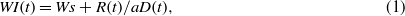 Equation (1)